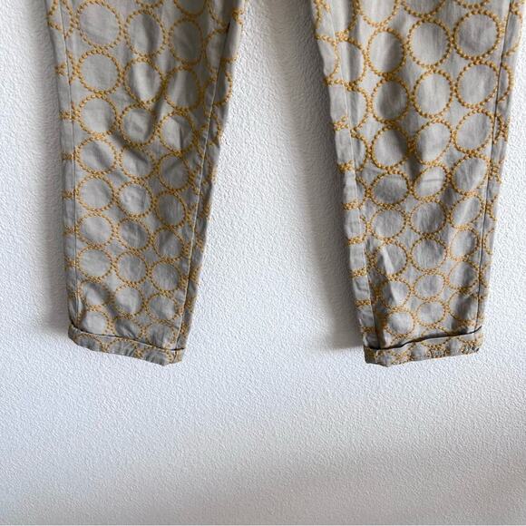 Chino by Anthropologie Relaxed Circle-Embroidered Chino Pants - Picture 4 of 13